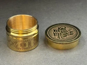 + Oil Stock (OILSTOCK) + Polished Brass + Pyx + Holy Oils + chalice co. + - Picture 1 of 13