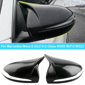 For Mercedes-Benz E GLC S C Class W205 W213 W222 LHD Side Mirror Cover Cap Trim - Picture 1 of 8