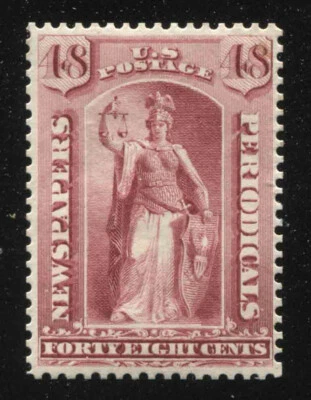 PR19 - Rare 48ct Newspaper - Mint Hinged -Near Gem Centering - CV $1000 - Image 1 of 2