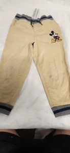 Khakis Embroidered Mickey Mouse Disney Pants - Picture 1 of 6