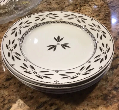 Temptations 4-pc Elite 10 1/4” Dinner Plates Porcelain Metallic,Replacement New - Image 1 of 4