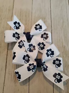 Juego de dos lazos para el cabello irlandés de lucha Notre Dame lazos tréboles Notre Dame - Imagen 1 de 1