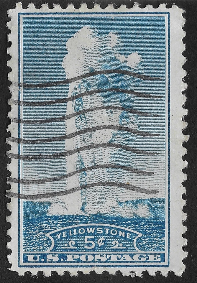 1934 5c Old Faithful Yellowstone WY National Parks US Stamp Used (LBX) - Image 1 of 1