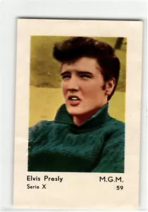 1961 Hellas Film Stars Serie X #59 ELVIS PRESLEY Wearing Turtle Neck Sweater - Picture 1 of 2