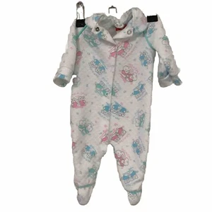 VINTAGE BOYS/ GIRLS INFANT SLEEPER FOOTIE PLAYSKOOL SIZE 0-3 MONTHS ANIMAL Print - Picture 1 of 4