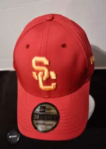 USC NEW ERA WEISS USC ERWACHSENE Trojaner Baseballkappe Mütze 39Thirty Erwachsene mittel/groß - Bild 1 von 10