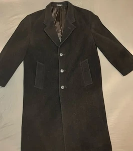 Vintage Chaps Ralph Lauren Overcoat Men’s Medium 100% Lambswool - Picture 1 of 14