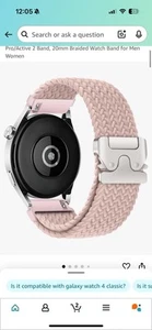 Samsung Galaxy Watch Band 20MM - Pink - Picture 1 of 2