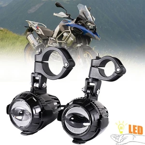 Motorcycle LED Spotlights x2, Fog Lights for BMW R1250GS R1200GS F800GS F700GS - Picture 1 of 12