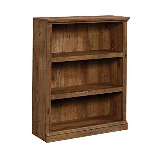Sauder 426425 3 Shelf Bookcase Vintage Oak Finish