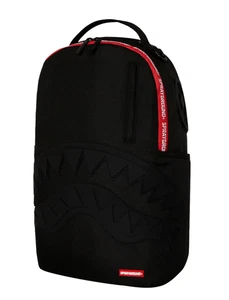 Sprayground The Hero Red Tape Backpack🔥New Black Bookbag Large School Bag - Picture 1 of 10