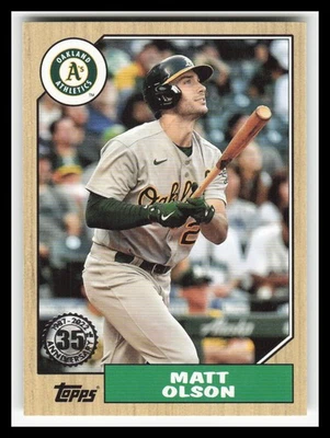 2022 Topps '87 Topps #T8725 Matt Olson - Image 1 of 2