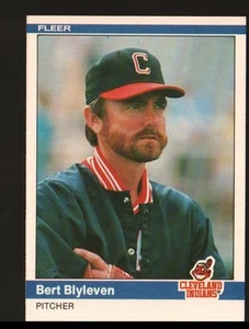 1984 Fleer Baseball #536 - Bert Blyleven - Cleveland Indians 84-1074 - Picture 1 of 2