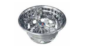 Chrome Stainless Steel Axle Cover For 22.5” Scania Rear Wheel Truck Accessories - Picture 1 of 4