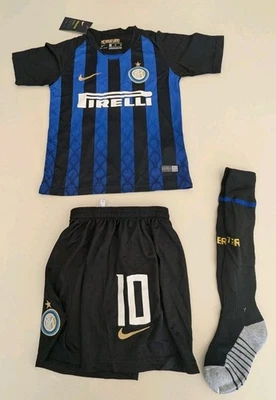 Nike Inter Milan Jersey+Shorts Socks-Soccer Dri-Fit Nerazzurri YOUTH XTRA SMALL - Image 1 of 4