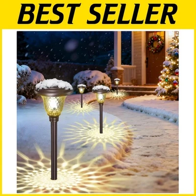 Waterproof Glass Solar Lights - Cool White & Color Changing - Image 1 of 4