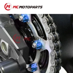 CNC SPOKE6 Rear Sprocket Nuts M8 For Suzuki DRZ 400 SM 05-15 - Picture 1 of 13