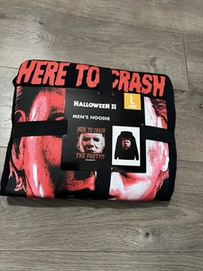 Halloween 2 “Here To Crash The Party” Pullover Hoodie Size Large New - Picture 1 of 4