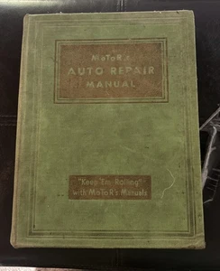 Motors Auto Repair Manual Keep 'Em Rolling Car Repair 1935-1944 - Foto 1 di 7