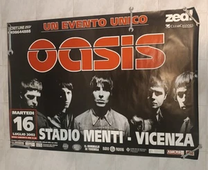 OASIS - Vicenza Stadio Menti POSTER concerto 16 Luglio 2002 99 cm X 139cm - Foto 1 di 1