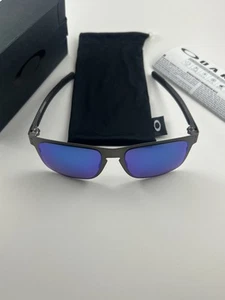 Oakley Holbrook Metal Matte Gunmetal Prizm Sapphire Polarized Blue OO4123-0755 - Picture 1 of 10