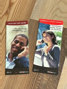 Verizon Wireless Broschüren ~ Voicemail Benutzerhandbuch ~ Einzeltarif Carolinas - Bild 1 von 4