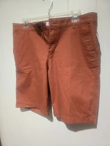 Pantalones Cortos Para Mujer Amazon Essentials Tiro Medio Elastizados Naranja Estilo Chino Talla 12 Nuevos con Etiquetas - Imagen 1 de 2