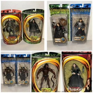 Lote de 8 figuras de acción Toy Biz El Señor de los Anillos 2002 La Comunidad de/Dos Torres - Imagen 1 de 8