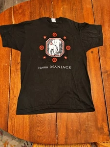 T-shirt vintage 10000 Maniacs tour 1989, taglia L punto singolo zoo uomo cieco - Foto 1 di 7