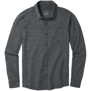 Smartwool Merino Sport 150 Long Sleeve Button Down Men's size large grey - Picture 1 of 6