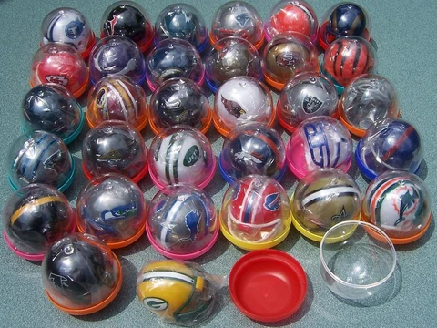 NEW NFL FOOTBALL V2 1990'S GUMBALL HELMETS SEALED IN CAPSULE YOU PICK! Cover