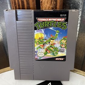 Vintage 1989 ~ TEENAGE MUTANT NINJA TURTLES Nintendo NES gioco, libretto e custodia