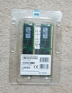 4GB HP (2x 2GB) DDR2 PC2-3200, 400MHz, ECC, Reg , SERVER RAM ( 375004-B21 ) - Picture 1 of 1