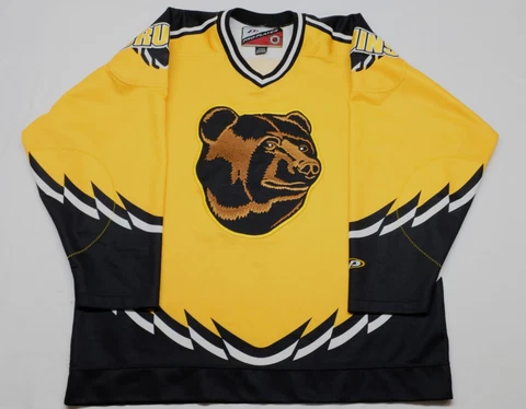 Boston Bruins Alternate Pro Player Pooh Bear Jersey Mens Size XL Cover