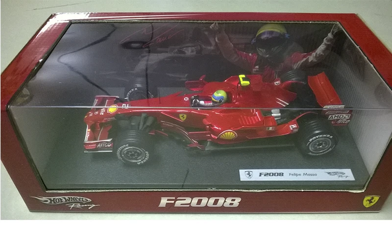 MATTEL HOT WHEELS M0549 FERRARI F2008 F. MASSA 2008 1/18 F1 SCALE MODEL - Immagine 1 di 1