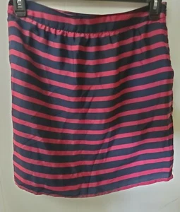 Dalia Collection Fuschia (Hot Pink) and Navy Blue Skirt, Size 4 Lined - Picture 1 of 6