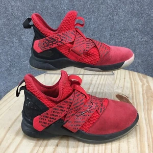 Nike Shoes Youth 7 LeBron Soldier XII Sneakers Red Mid Top Athletic AA1352-660 - Picture 1 of 16
