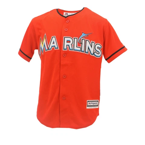 Miami Marlins Official MLB Majestic Cool Base Kids Youth Size Jersey New Tags Cover