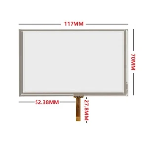 Para GPS 117*70mm Digitalizador Vidrio 117x70mm 5 pulgadas 4 cables Pantalla Táctil Resistiva - Imagen 1 de 5