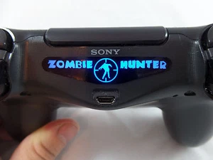 Zombie PS4 Controller Zombie Hunter Light Bar Decal Sticker Cover - Picture 1 of 3
