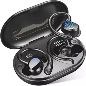 Auriculares inalámbricos, auriculares Bluetooth 5.1 con micrófono, ganchos impermeables IP7 - Imagen 1 de 12