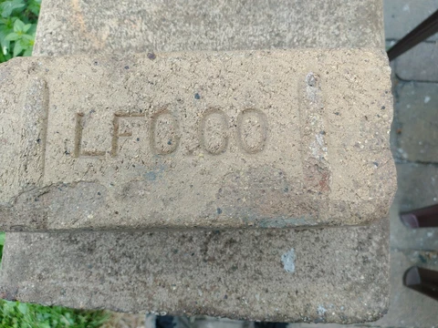 OLD VTG antique Brick reclaimed Stamped LFCCO LFGOO Cover