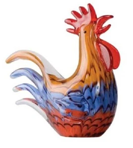 Russell Collection Coloured Glass Ornament - Chook 18.5 X 19cm RRP $124.95 - Picture 1 of 2