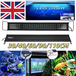 Aquarium Fish Tank LED Light Over-Head Full Spectrum Plant Lighting Lamp Timer - Picture 1 of 18