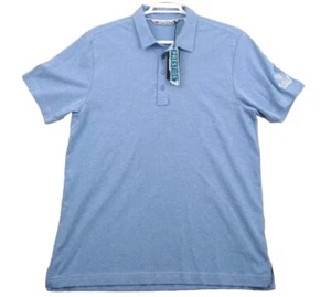Polo Travis Mathew L blu chiaro Zappos logo golf nuova con etichetta - Foto 1 di 10