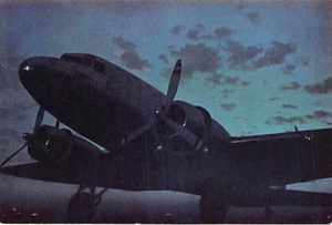 Postal de aviación: United Air Lines DC-6 Mainliner, literas para viajes nocturnos - Imagen 1 de 2