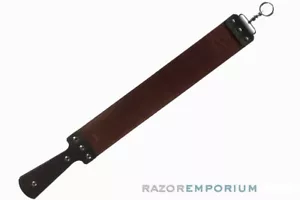 3" Razor Emporium Latigo & Canvas Straight Razor Strop | Made in USA - Picture 1 of 5