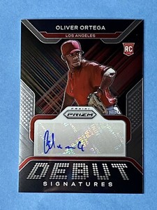 💎2022 Panini Prizm Oliver Ortega Rookie ✒️Autograph Debut Signatures LA Angels