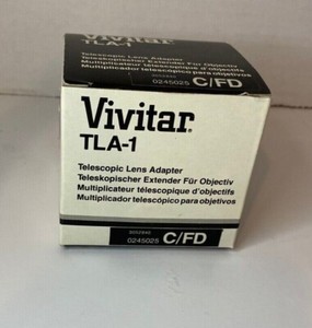 Vivitar TLA-1 Telescopic Lens Adapter With Manual & Box Case