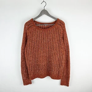 Lilla P Damenpullover Größe XL braun hellbraun hellbraun Chenille offener Strick weich gemütlich - Bild 1 von 9